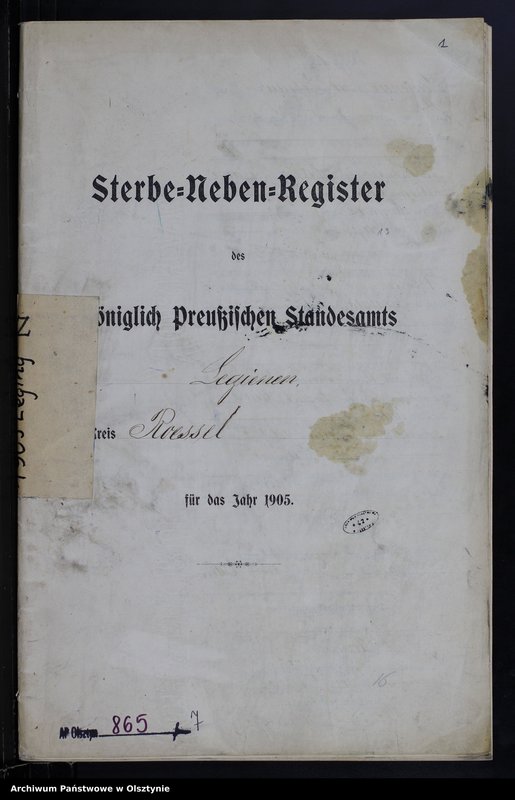 image.from.unit.number "Sterbe-Neben-Register Nr 1 - 17"