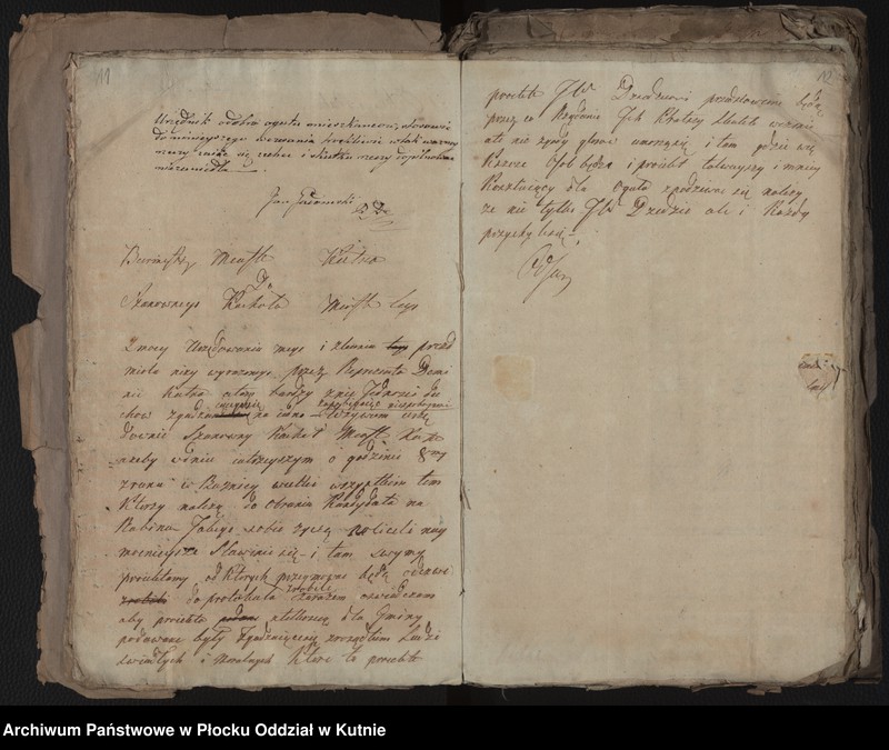 image.from.unit.number "Akta Magistratu miasta Kutna tyczące się Elekcji i Aprobacji Starszych Rabinów i Urzędników Kahalnych Dozorów Bożniczych"