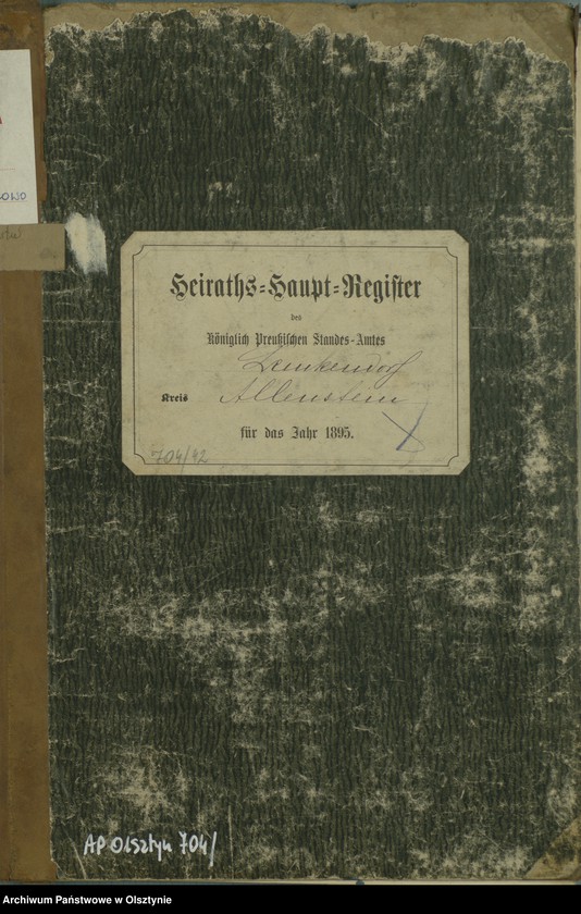 image.from.unit.number "Heiraths-Haupt-Register Nr 1 - 9"