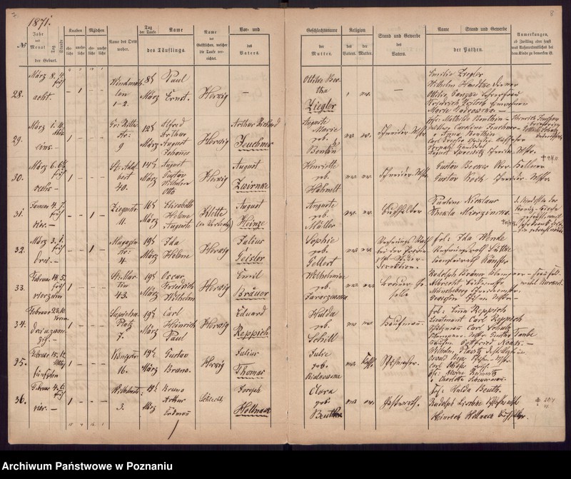 Obraz 6 z jednostki "[Akta urodzeń i chrztów, zgonów, ślubów]"