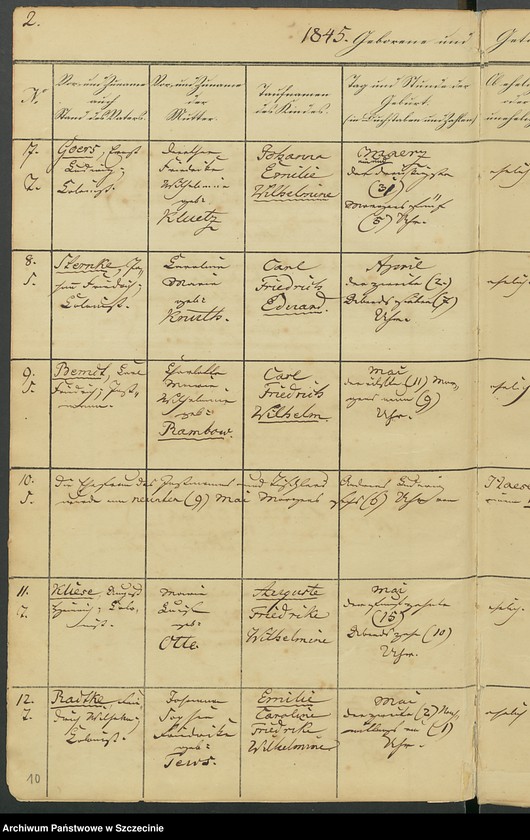 image.from.unit.number "Geburst-, Trau-, Sterberegister Hackenwalde (Krępsko). St. Katharinen-Kirchengemeinde Gollnow."