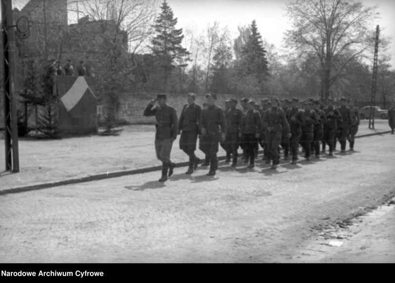 Obraz 9 z kolekcji "Defilada 9 maja 1945 batalion fizylierów 1 BPanc. Al. Hallera, Gdańsk111"