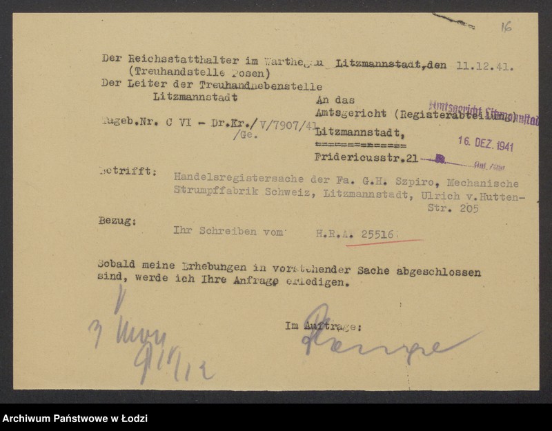 Obraz 18 z jednostki "Gerszon Henoch Szpiro- Mechaniczna Fabryka Pończoch Szwajcaria"