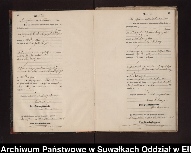 image.from.unit.number "Sterbe-Neben-Register des Preussischen Standes-Amtes Gr. Konopken Kreis Loetzen"