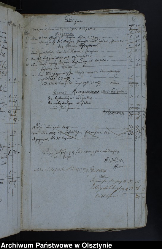 image.from.unit.number "Jahr Kirchen Rechnung der Waltersdorfschen Kirche aller Einnahme und Ausgabe wie auch Bau-Rechnung"