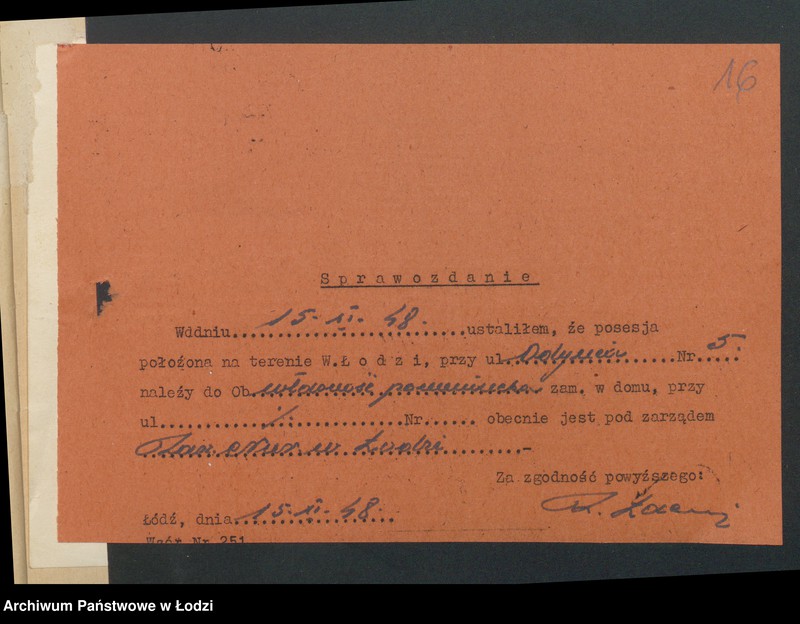 image.from.unit.number "Księga inwentarzowa nieruchomości m. Łodzi ul. Odyńca"