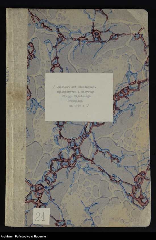 image.from.unit.number "[Duplikat akt urodzonych, zaślubionych i zmarłych Okręgu Bóżniczego Przysucha za 1889 r.]"