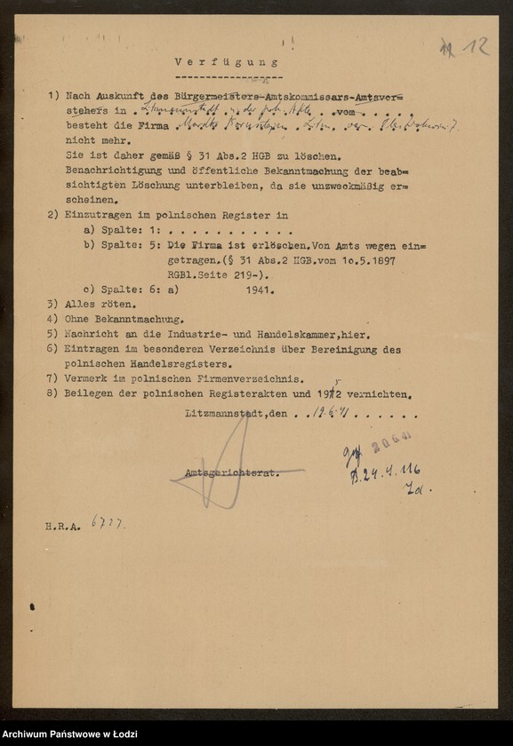 Obraz 14 z jednostki "Mordka Bornsztajn- sprzedaż drobnej galanterii"