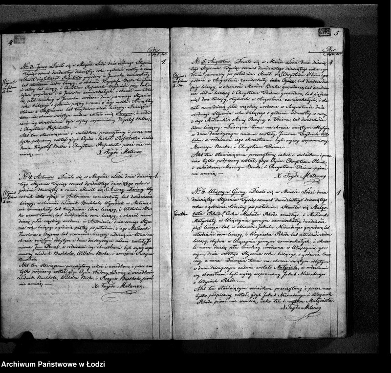 Obraz 5 z jednostki "Akta urodzeń, małżeństw i zgonów"