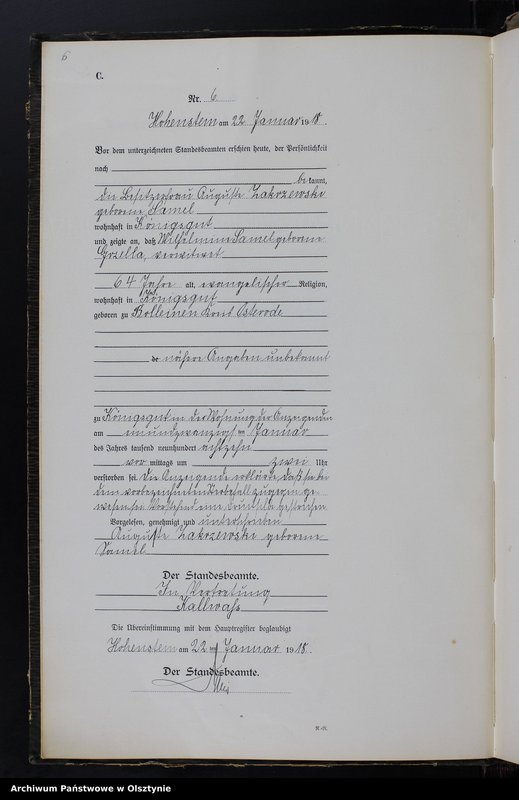 image.from.unit.number "Sterbe-Neben-Register Nr 1 - 223"