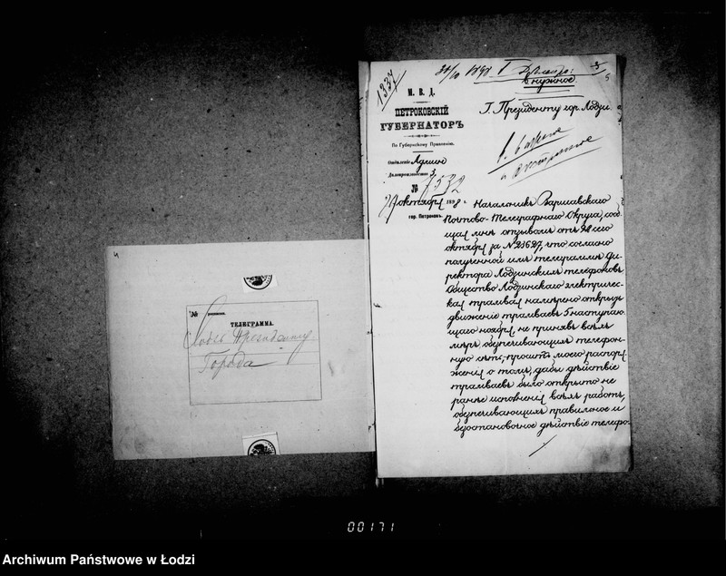 Obraz 8 z jednostki "Ob otkrytji dviženija tramvaev v gor. Lodzi"