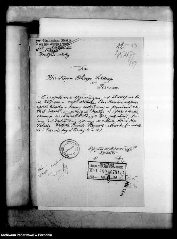 Obraz 17 z jednostki "Prywatne Gimnazjum męskie Najświętszej Marii Panny Poznań"