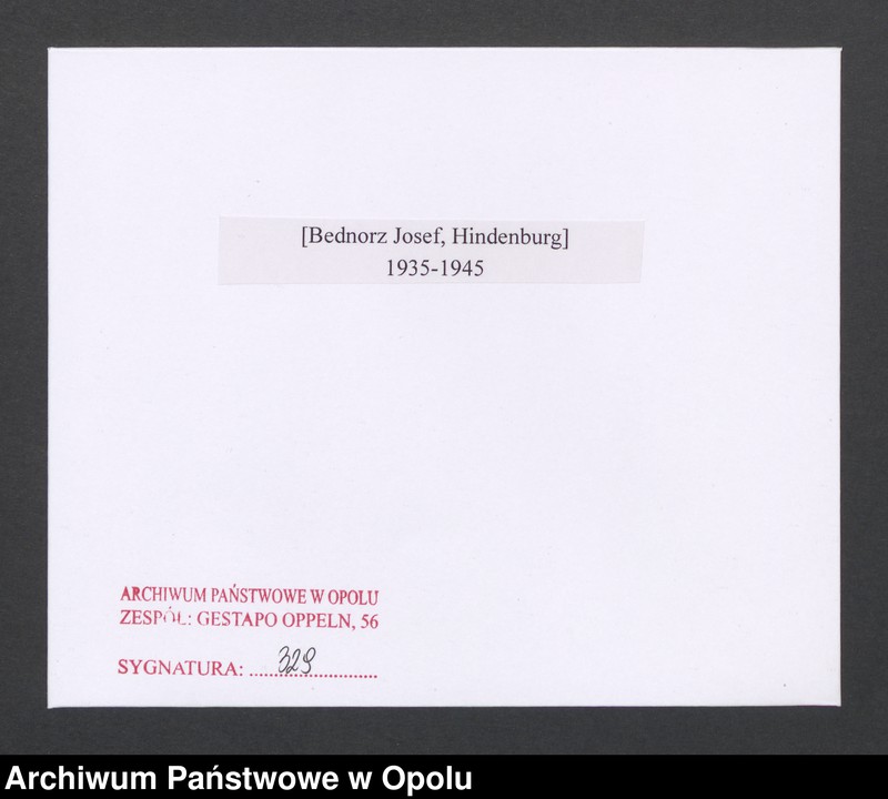 Obraz 2 z jednostki "[Bednorz Josef, Hindenburg]"