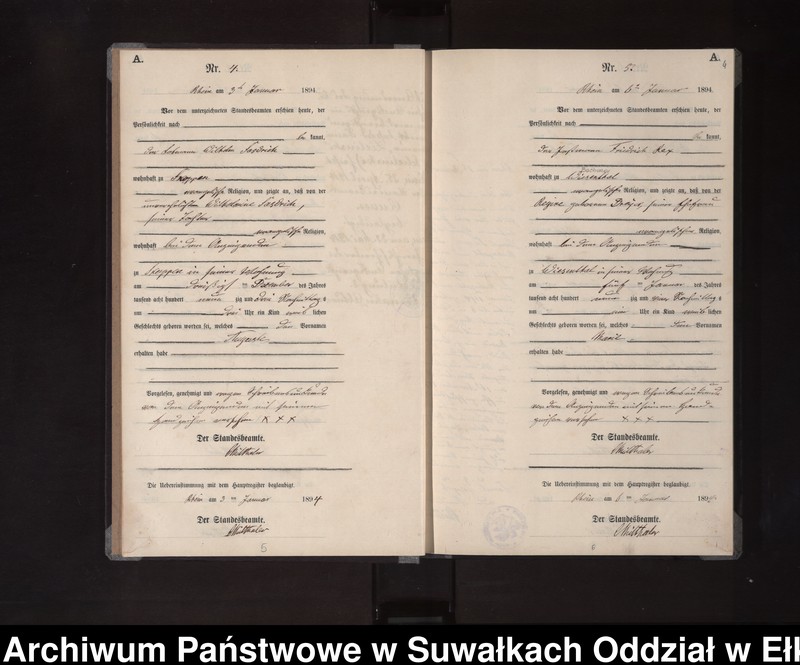 image.from.unit.number "Geburts-Neben-Register des Königlichen Preussischen Standes-Amtes Orlen Kreis Loetzen"