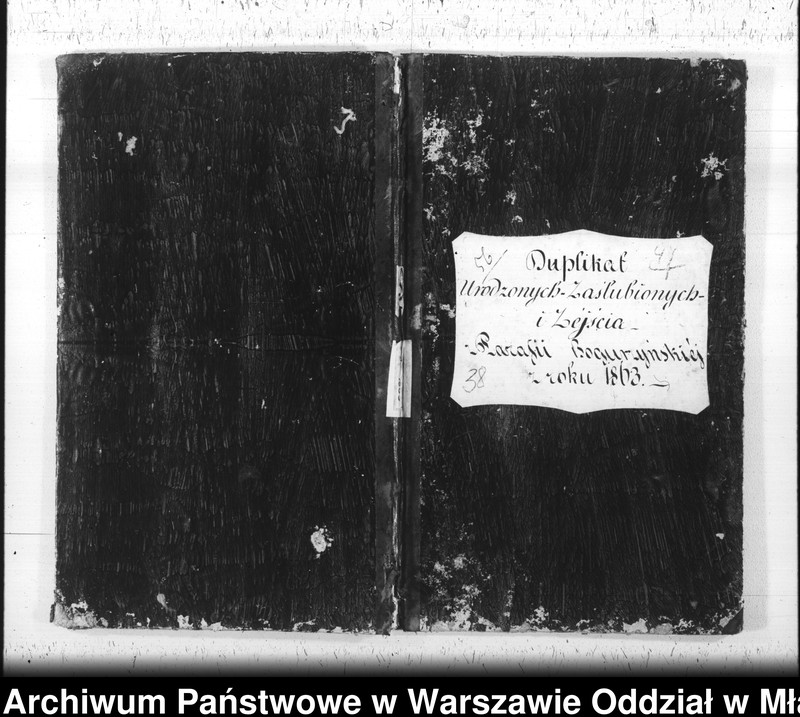 Obraz 2 z jednostki "Księga urodzeń, małżeństw i zgonów"