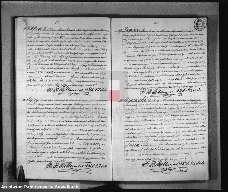 image.from.unit.number "Duplikat urodzonych, zaślubionych i umarłych parafii sejneńskiej w roku 1857"