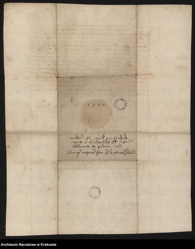 image.from.unit "Zygmunt I, król polski, poleca burmistrzowi i rajcom m. Krakowa wydać Andrzejowi Salomonowi i jego braciom srebro, klejnoty i inne"