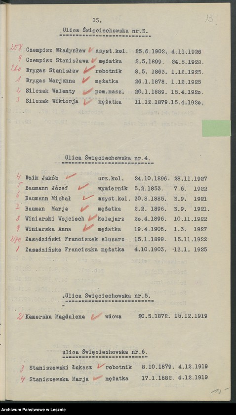 Obraz 16 z jednostki "[Obwód VII - głosuje w Katolickiej Powszechnej Szkole Żeńskiej /listy wyborców/]"
