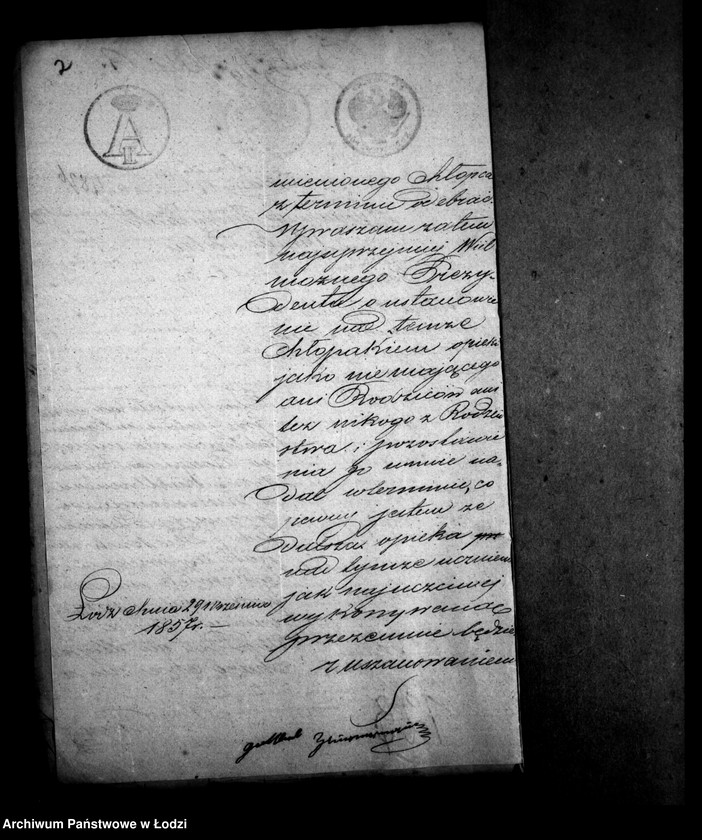 Obraz 6 z jednostki "Akta tyczące się ustanowienia opieki nad nieletnim i osieroconym Franciszkiem Kallbrenerem po zmarłych Franciszku i Annie małżonkach pozostałym synem"