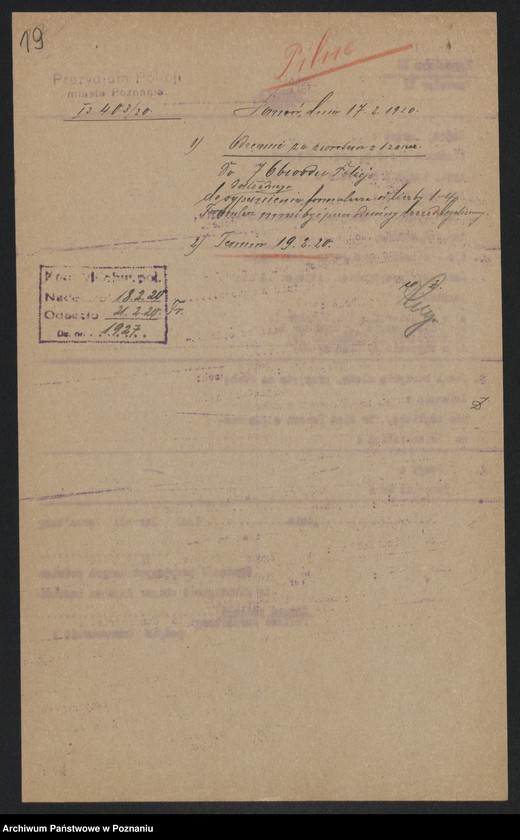 Obraz 20 z jednostki "[Wykaz szpitali i innych zakładów opiekuńczych działających na terenie Poznania]"