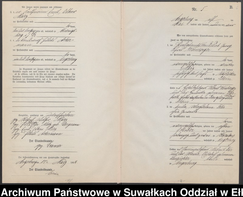 image.from.unit.number "Heiraths-Neben-Register des Preussischen Standes-Amtes Angerburg Kreis Angerburg"