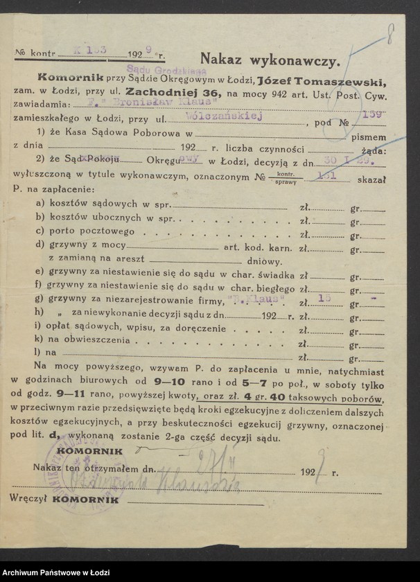 Obraz 10 z jednostki "Bronisław Klaus – piwiarnia"