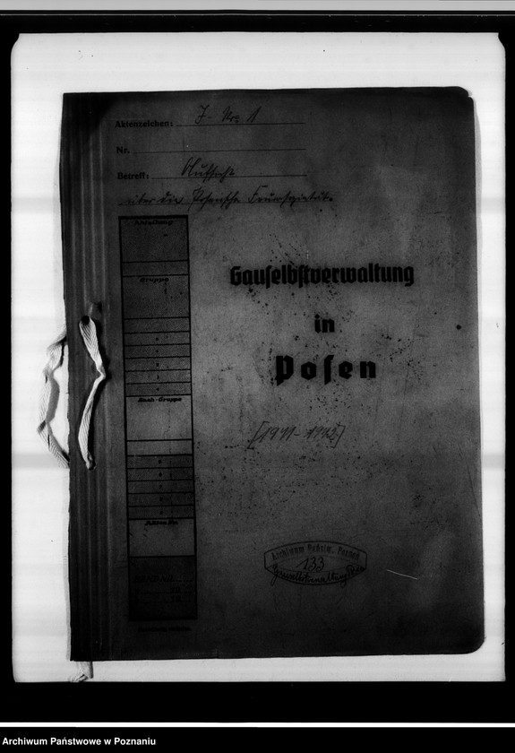 Obraz 4 z jednostki "Aufsicht über die Posensche Feuersozietät."