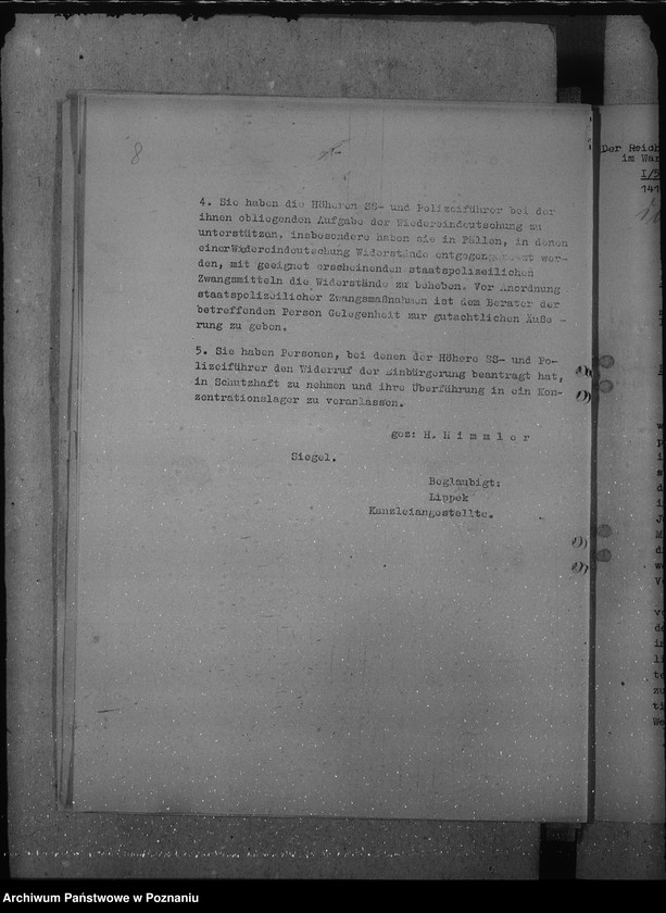 Obraz 13 z jednostki "Behandlung der angehörigen der Abteilung III und IV."