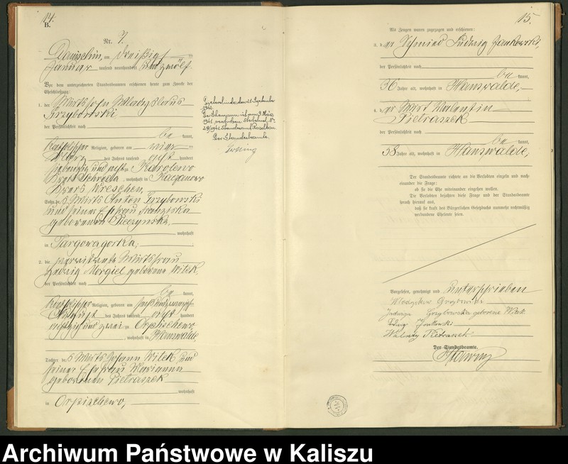 Obraz 10 z jednostki "[Księga małżeństw]"