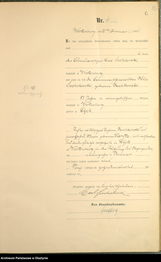 image.from.unit.number "Sterbe-Haupt-Register Nr 1 - 125"