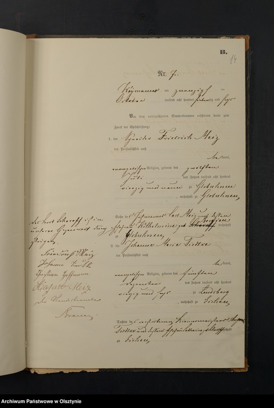 image.from.unit.number "Heiraths-Neben-Register Nr 1 - 10"