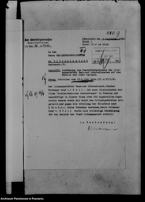 Obraz 13 z jednostki "Überwachungsgewerbe"