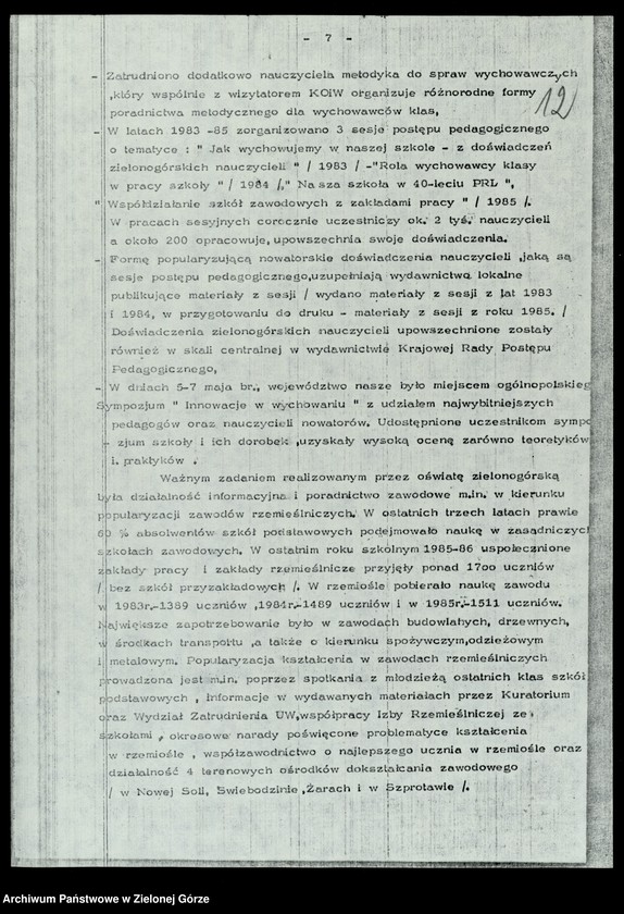 image.from.unit.number "Protokóły z posiedzeń Prezydium Wojewódzkiej Rady Narodowej w Zielonej Górze; Nr 25 - 27 "