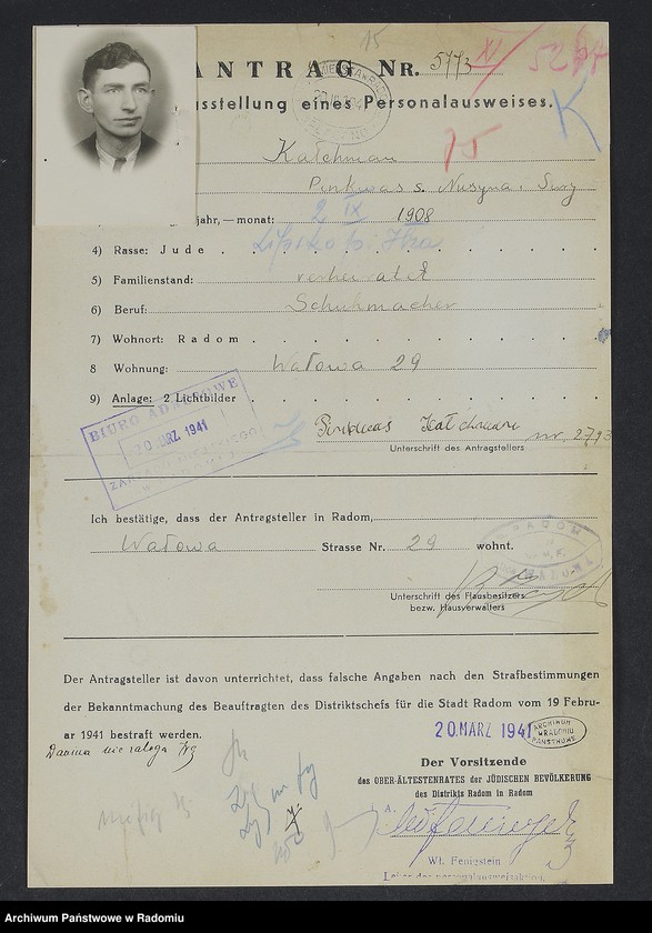 image.from.unit.number "[Wnioski o wydanie dowodów osobistych oraz nie odebrane dowody Kaltman - Karpenkopf]"