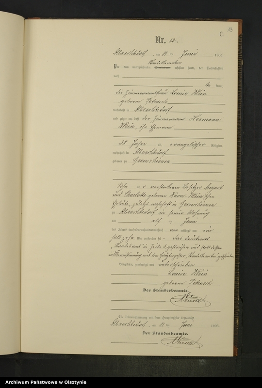 image.from.unit.number "Sterbe-Neben-Register Nr 1 - 25"