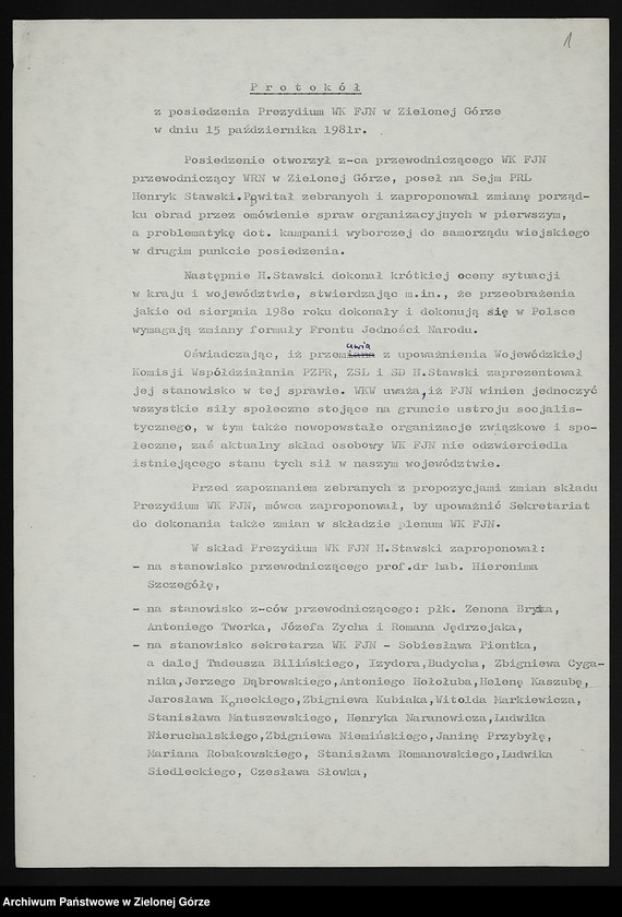 image.from.unit.number "Posiedzenia plenarne Wojewódzkiego Komitetu Frontu Jedności Narodu"