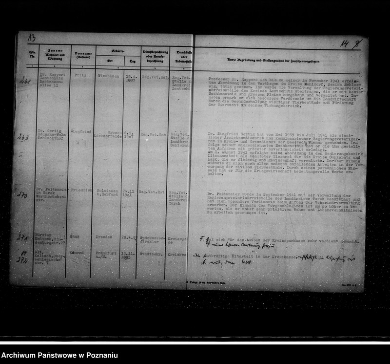 Obraz 15 z jednostki "Podania o odznaczenia dla urzędników z terenu działalności rejencji łódzkiej"