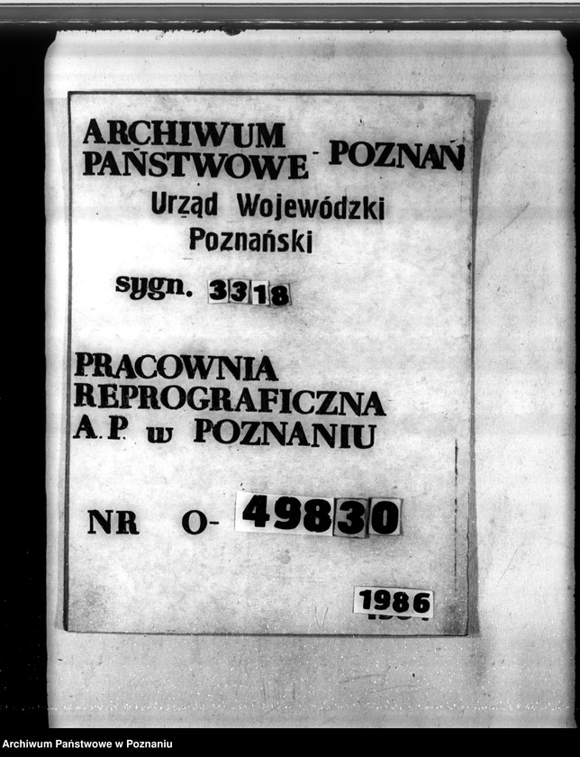 Obraz 1 z jednostki "Zatwierdzenie projektu planu gospodarstwa leśnego dla lasów majątku Marchwacz powiatu kaliskiego"