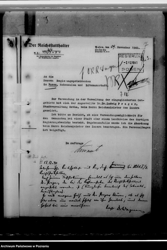 Obraz 11 z jednostki "Prager, Dr. Ludwig - urzędnik miejski"