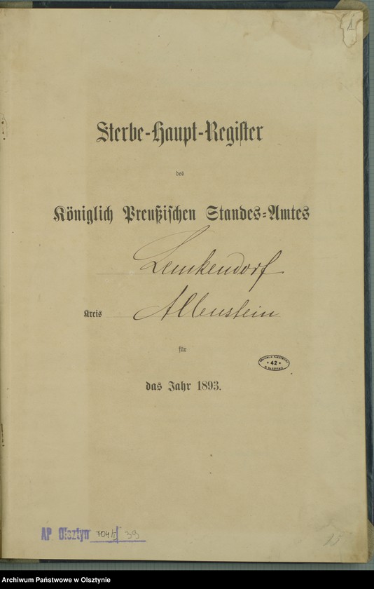 image.from.unit.number "Sterbe-Haupt-Register Nr 1 - 68 i 1 - 49"