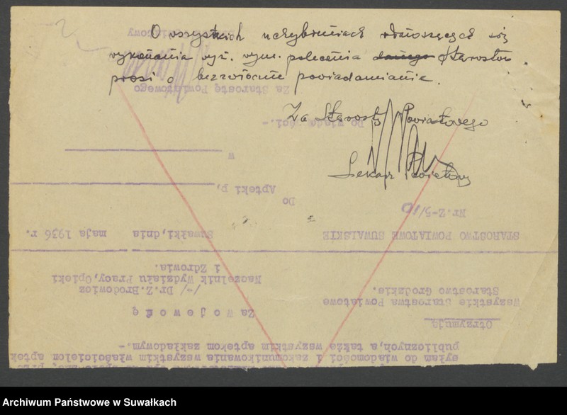 image.from.unit.number "[Wykazy dzieci z jaglicą w poszczególnych szkołach oraz stan sanitarny szkół w powiecie suwalskim]"