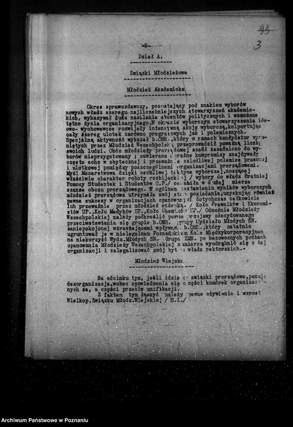 Obraz 7 z jednostki "Sprawozdanie kwartalne z życia polskich legalnych stowarzyszeń i związków za okres od 1 stycznia 1935 r. do 30 września 1935 r."
