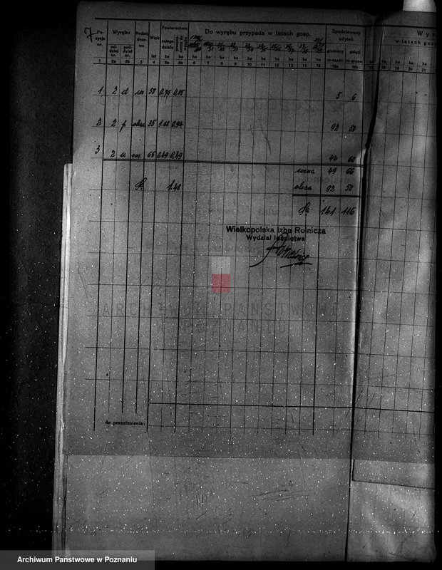 Obraz 11 z jednostki "Plan urządzenia gospodarstwa leśnego dla lasu majętności Lusówko powiat poznański 1930-1940"