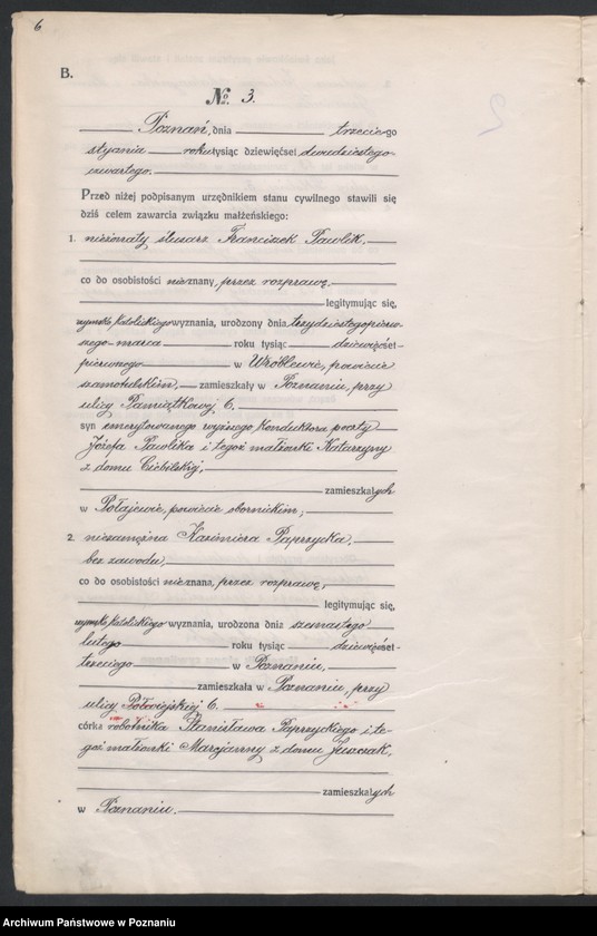 image.from.unit.number "Księga miejscowa małżeństw tom I [Rejestr główny małżeństw]"