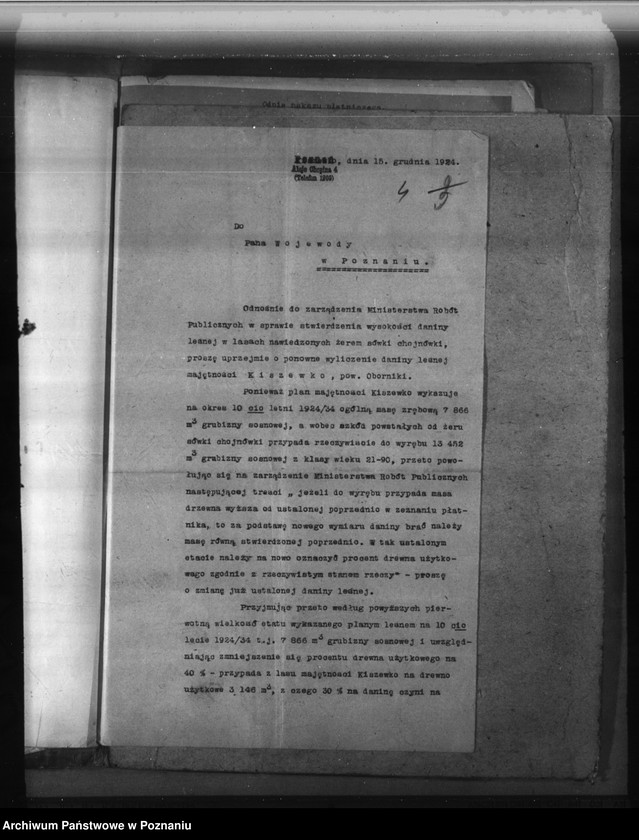 image.from.unit.number "Nadzór nad gospodarką w lasach majętności Kiszewko powiat obornicki"