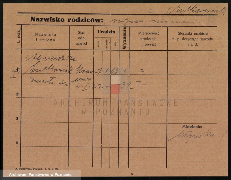 Obraz 14 z jednostki "Antkowiak (samotne kobiety) - Anzuhn"