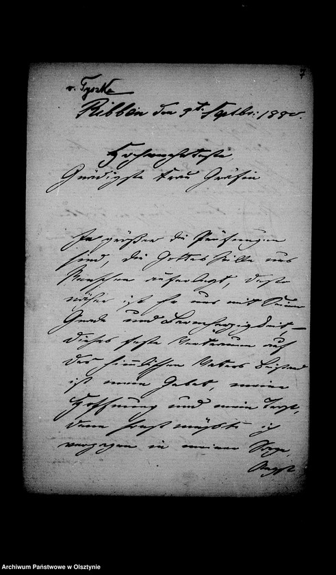 image.from.unit.number "/H. v. Tyszka- Ribben, Marie geb. Koschkull, Emma v. Ziegler geb. v. Tyszka an Anna Gfin Lehndorff geb. Hahn/"
