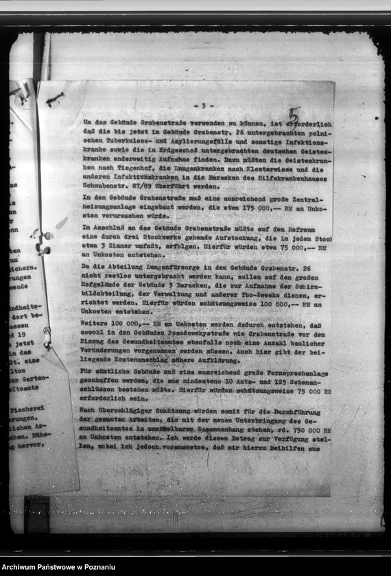 Obraz 9 z jednostki "Ulokowanie Gesundheitsamtu w Poznaniu"