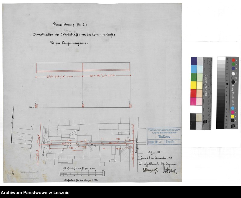 Obraz 1 z jednostki "Lissa [Plan kanalizacji miasta Leszna - Jacobstrasse]"