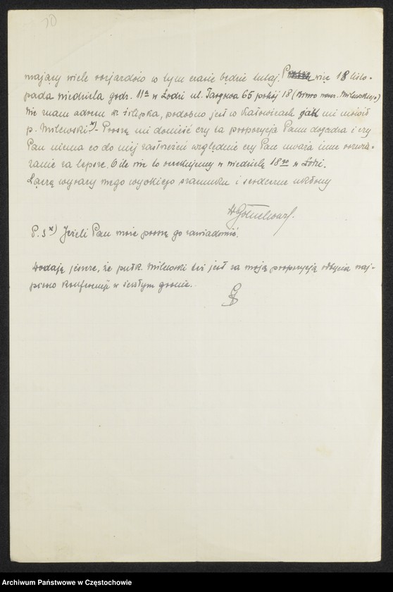 image.from.unit.number "[Sprawa przywrócenia działalności Ochotniczej Straży Pożarnej w Częstochowie po 1945 roku-korespondencja z Prezydentem Miasta]"